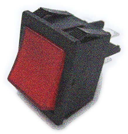 Electro dh 11.405.IL/NR - Interruptor basculante bipolar luminoso empotrable, con tecla de color Rojo