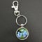 Forget Me Not Flower Pendant On A Spring Hook Keyring Bag Tag Ideal Birthday Gift N925