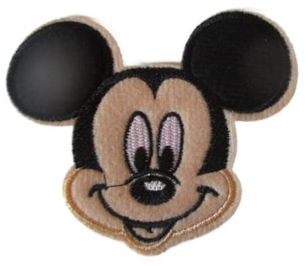 Hotrodspirit Aufnäher zum Aufbügeln, Motiv: Micky Maus, für Kinder-Kleidung