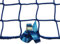 Seitenschutznetz Dachdeckerfangnetz mit angenähten GSV (2 x 10m, blau)