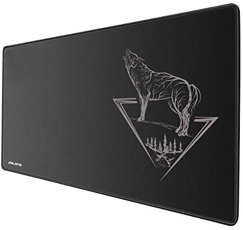JIALONG Tapis de Souris Gaming Mousepad XXL Grand sous Main Bureau 900x400mm Mouse Pad avec Une Surface en Tissu Lisse, Une précision et Une Vitesse améliorées, conçu pour Le Joueur