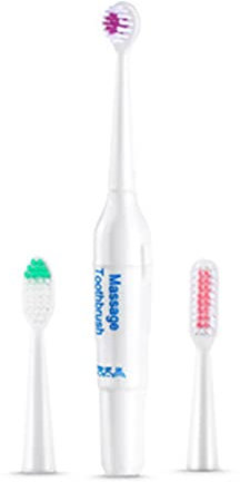 Elektrische Zahnbürste für Hunde, Haustierzahnbürste 3 Bürstenköpfe, Einfache Zahnreinigung, Pet Dental Care Kit, Zusatz Mundgeruch Zahnstein für Menschen und Welpen, Kleiner Hund und Katze