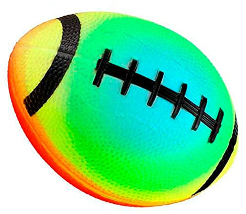 Acan Tradineur - Pelota de Rugby Hinchable para niños, balón de Juguete Infantil con válvula de inflado, Playa, Piscina, Verano (Multicolor, 20 cm)