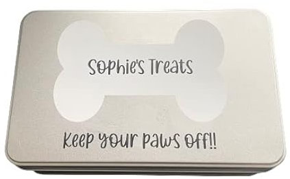 Personalised Dog Treat Tin