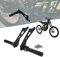 Surron Hintere Fußrasten Kit Sur Ron Fußpedale Auflagen mit Halterung für Elektro Dirt Bike Surron/Sur Ron S/Sur Ron X/Sur Ron L1E/X160/X260 Schwarz