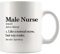 Taza de café con texto en inglés Murse Like A Normal Nurse But Way, regalo para estudiantes de enfermería, 325 ml, color blanco (11 onzas)