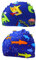 SCJJZ gorro natacion niño,gorro piscina niño,gorro piscina bebe,gorro piscina niña,Gorro de natación con orejeras acogedor para niños y niñas Gorro de tela para bebé (Monsters & Sharks)