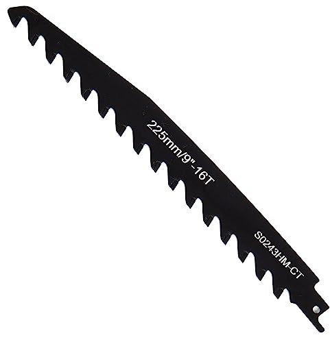 LAIWOO Säbelsägeblätter Stein, Hartmetallstahl Sägeblätter, Ytong Säge, Ziegelsäge Säbelsäge Steinsäge für Porenbeton, Beton, Einhell, Dewalt, Bosch (225mm)