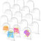 yeemeen Panneau en Acrylique Transparent, 20Pcs Panneaux de Table en Acrylique Transparent, Numéros de Table de Mariage avec Support für Hochzeiten, Party, Meetings, Büro, Restaurants, Bar