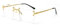 kachawoo Rimless Gradient Gafas de Sol para Mujeres Retro Cuadrado Sombrillas Hombres Niñas Gafas sin Marco Moda Gafas de Lujo, dorado con transparente