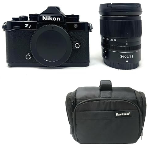 KamKorda Camera Bag + Z f Mirrorless Digital Camera Body + Z 24-70mm f/4 S lens | 24.5MP FX-Format BSI CMOS Sensor, UHD 4K and Full HD Video Recording + 2 Year Warranty