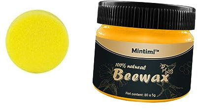 Ciieeo 4 Pièces cire à bois cire d'assaisonnement pour bois Nettoyage ménager lingettes naturelles cire à polir pour meubles en bois meubles de sol cire d'abeille propre cire à plancher