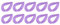 METALLIXITY Acrylic Chain Linking Rings (23 x 17mm) 48pcs, Plastic Open Oval Quick Link Rings - for DIY Purse Eyeglass Pocket Lanyard Chains Making, Purple