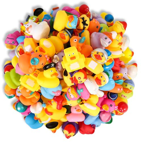 Audaisyly Rubber Ducks Bath Toy for Kids, Assortment Duckies for Jeep Ducking Pool Floater Ducky Bathtub Beach Toys, Party Favors Birthday