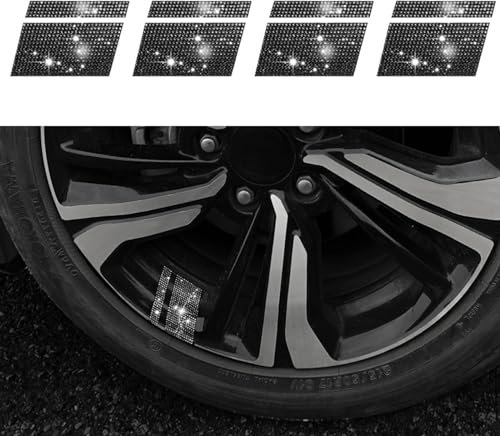 Ysbxitu 4 Stück Auto Felgenaufkleber Felgenband Auto Felgen Aufkleber Dekoration Streifen Selbstklebende Räder Dekoration Linie Aufkleber Auto Motorrad Fahrrad MTB Dekor Zubehör（Silber）