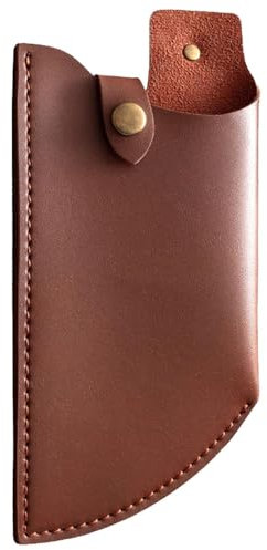 Ynnhik Leather Sheath for Butcher's Cleaver - Butcher Slip Cover, Leather Chef Chopper Guard Cleaver Protector, Protective Cover, Reusable, Puncture Resistant for Vegetables Butcher Cleaver