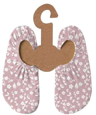 Slipstop Kinder Strandschuhe Anti Rutsch Sport Schuhe Schwimmschuhe Badeschuhe Urlaub Yoga für Mädchen Rose Flower Sonnenschutzfaktor 50+, Gr. 21-23