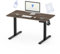FLEXISPOT Höhenverstellbarer Schreibtisch Basic 100x60cm - Ergonomisches Sitz-Stehpult mit Haken - Memory-Handsteuerung(Walnussbraun)
