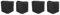 4 Pièces pieds d'échelle antidérapant pied escabeau, embout caoutchouc pour echelle, patins embout escabeau 40x20 mm, couvre pied pour échelles télescopiques, échelles à chevrons, Noirs