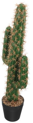Ipetboom Planta Artificial de Cactus Saguaro con Maceta Simulación de Bonsai para Decoración Interior y Exterior para Hogar Oficina y Jardín