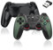 QISHENKOLA Mando inalámbrico Mandos inalámbricos para juegos de2,4 GHz,diseño inteligente de ahorro de energía,combinación de modos digital y analógico,plug and play,mando para PC/Linux (verde)