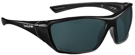 Bolle | HUSTLER | Safety Glasses | Smoke | Polarized Lens HUSTLN51E | Polarized safety glasses with wraparound frame, anti-fog and anti-scratch coating for clear vision and secure comfort.