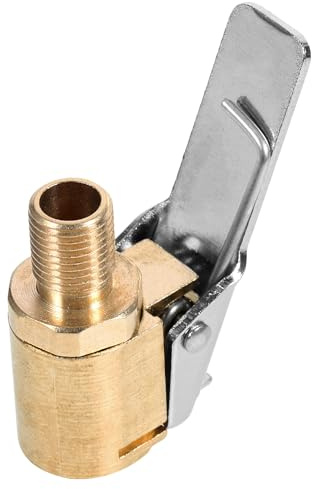 Healeved Car Valve Adapter Thread Nozzle Air Pump Valve Adapter for Car Bike Motorcycle Tyre Inflator Quick-Release Clip Suitable for Vehicle Tire Inflation