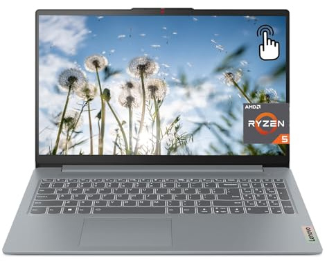 Lenovo IdeaPad Slim 3i 15,6 FHD Touch Laptop, AMD Ryzen 5 7520U (Beat i7-1255U), AMD Radeon 610M, 8GB LPDDR5 RAM, SSD 512GB, tastiera retroilluminata, lettore di impronte digitali, Win 11 Home
