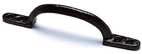 Merriway BH04931 Hotbed Style Cabinet Cupboard Pull Handle Black Japanned 150mm