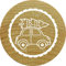 Woodies Holzstempel, Holz, 3,4 x 3,4 x 3,5 cm