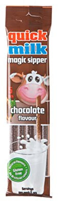 Quick Plastic Milk Flavouring Straw (Chocolate, 1 Count), Gluten Free, Natural Flavors, No Artificial Colors