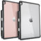 TineeOwl iPad Pro/Air 3 (10.5-inch) Case with Pencil Holder [Improved] Thin and Slim, Compatible with Apple Smart Keyboard and Smart Cover (Clear/Black)