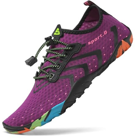 SAGUARO Herren Badeschuhe Damen rutschfeste Sohle Schnell Trocknend Schwimmschuhe