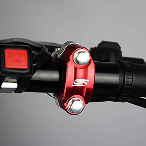 SCAR Demi cocotte Universel Compatible avec HUSQVARNA YAMAHA KAWASAKI KTM SUZUKI SX SXF EXC EXCF TC TE FE FC YZ YZF RMZ KX KXF CR CRF - Rouge