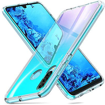 NEW'C Hülle für Huawei P30 Lite, [Ultra transparent Silikon Gel TPU Soft] Cover Case Schutzhülle Kratzfeste mit Schock Absorption und Anti Scratch kompatibel Huawei P30 Lite