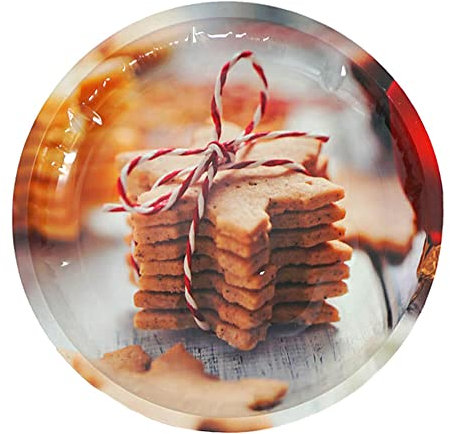 Sternfabrik Gebäck & Deko Teller 26cm Ø Höhe: 3cm Metall Weihnachten Dekoration Plätzchen #1
