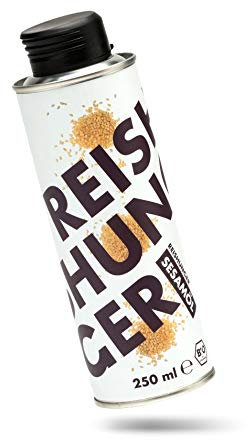 REISHUNGER Premium BIO Sesamöl 4x250ml (auch 250ml verfügbar) - Kaltgepresst aus geröstetem Bio-Sesam - Vegan, glutenfrei & ohne Zusatzstoffe - Ideal für südost-asiatische Gerichte