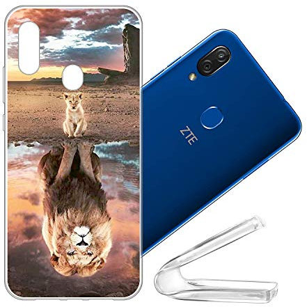 vingarshern Schutzhülle ZTE Blade 10 Vita Silikonhülle Bumper Case,Dünne Flex Weich Fallschutz Stoßfest Handyhülle ZTE Blade 10 VITA Hülle Silikon Schutz Cover Musterdruck(Drucken C-05)