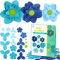 Creanino® Kinder Bastelset | Bastelpapier Set | Bastelspaß für die Familie | Dekoblumen | DIY Bastelset | Bastelset Kinder | Bastelsets | Blumen basteln Kinder