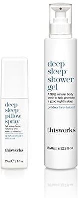 This Works Deep Sleep Pillow Spray 75 ml with Shower Gel, 250 ml Bundle