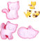 Emporte-pièces en Forme de Chat, Coupe-Biscuits Set Moule Biscuit pour Enfants Fête Anniversaire