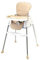 wuuhoo® Baby Hochstuhl Finn - Kinderhochstuhl mit 5-Punkt-Gurt, Kissen und Tablett, Rutschfester Kinderstuhl mit Fußstütze - Baby & Kleinkinder Zubehör Beige