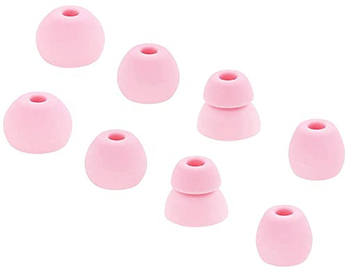 JNSA Replacement Eartips Earbuds Tips Compatible with Powerbeats Pro Beats Wireless Earphone Headphones Earbuds Tips,4 Pairs, Pink (Powerbspro)