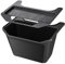 BASENOR Rear Storage for Tesla Model Y Rear Center Console Organiser ABS Flocking Backseat Storage Box Rear Middle Bin and Cup Holder for Model Y 2025 Refresh (Juniper) 2021 2022 2023 2024