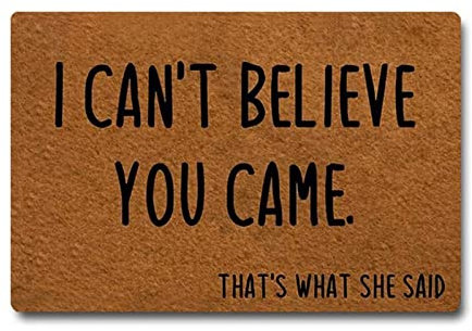 DUO ER Doormat Entrance Mat Welcome Doormat Home Office Decorative Door Mat Indoor Welcome Mat Words Printed Carpet (Size : 60x90cm)