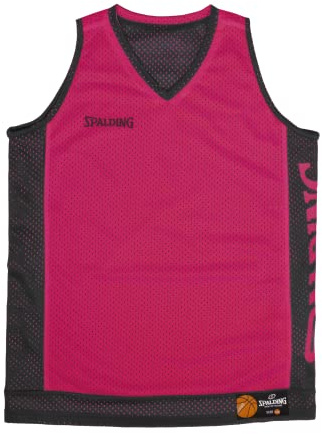 Spalding - Wende-Tank-Top - Basketball-Top - Fuchsia/Schwarz - Größe XL - Sportbekleidung - Basketball