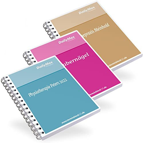 Bestellbuch optimal für 1 Mitarbeiter / 15-Min-Takt mit frei wählbarem Startdatum, individueller Deckblattgestaltung und Spaltenbeschriftung/Praxisplaner/Terminkalender