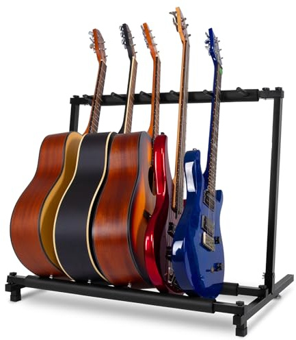 AODSK Stativställ för flera gitarrer med vikbar design