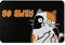 Go Away Lustige Katzen-Willkommensgeschenk für Freunde, langlebige Fußmatte für drinnen und draußen, rutschfeste Fußmatte für Eingangsbereich, Terrasse, Garage, Garten, Küche, Bodenmatte für Hof,