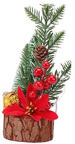 Abaodam 1pezzi Albero Di Natale Luminoso Legno Con Decorazione Per Tavolo Decorazione Natalizia Per Casa e Feste Stile Nordico Adatto Per Ambienti Domestici e Ristoranti